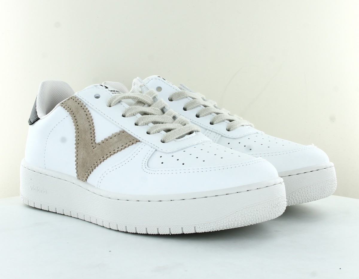 Victoria basket victoria v 2 blanc beige kaki