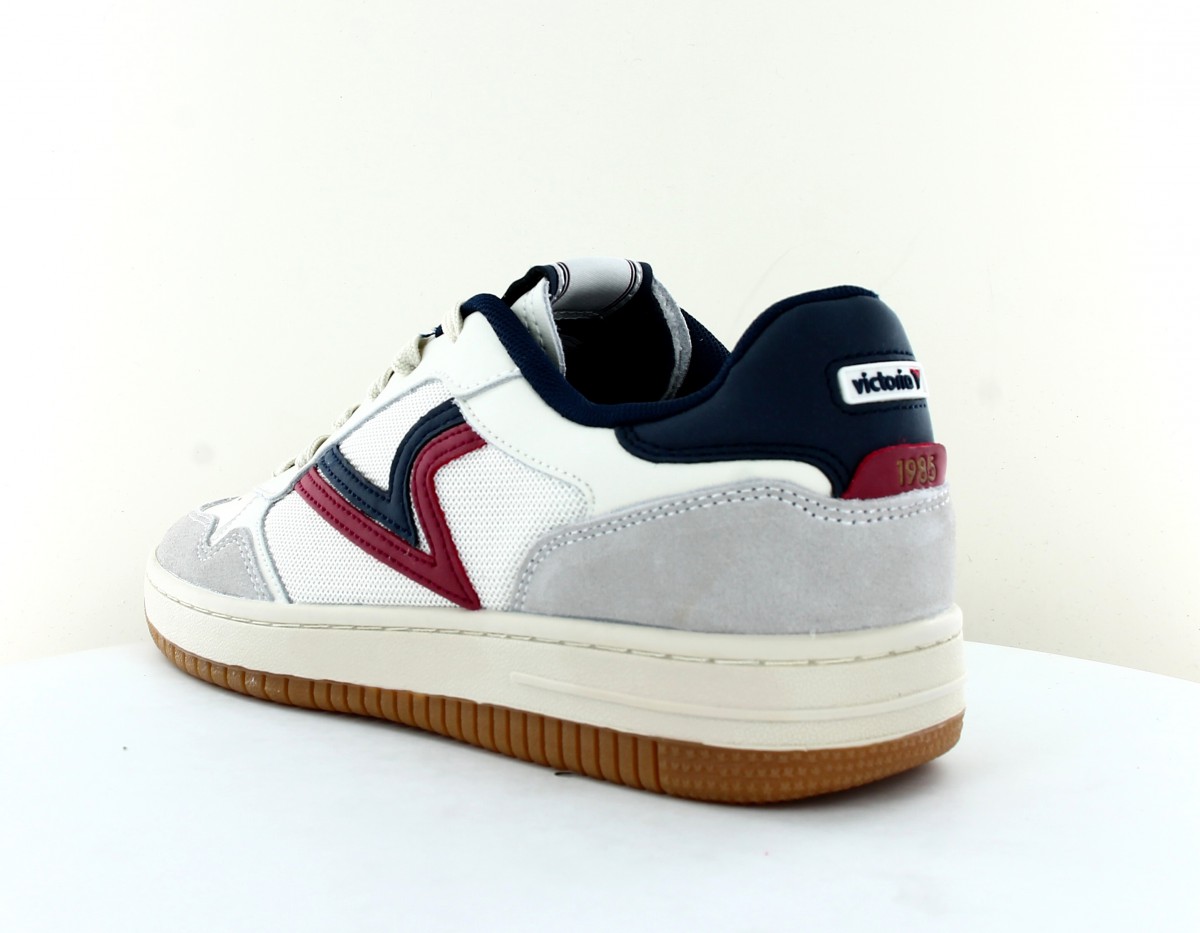 Victoria C80 color logo retro sneaker beige bleu marine rouge gris