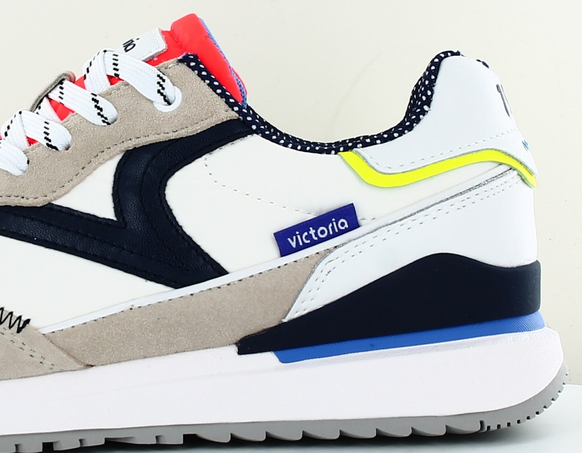 Victoria Leggera colour confort trainers blanc beige bleu marine orange