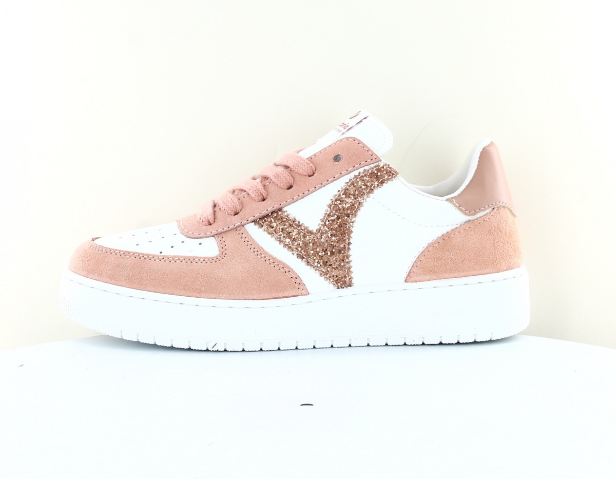 Victoria Madrid victoria suede blanc rose metallic