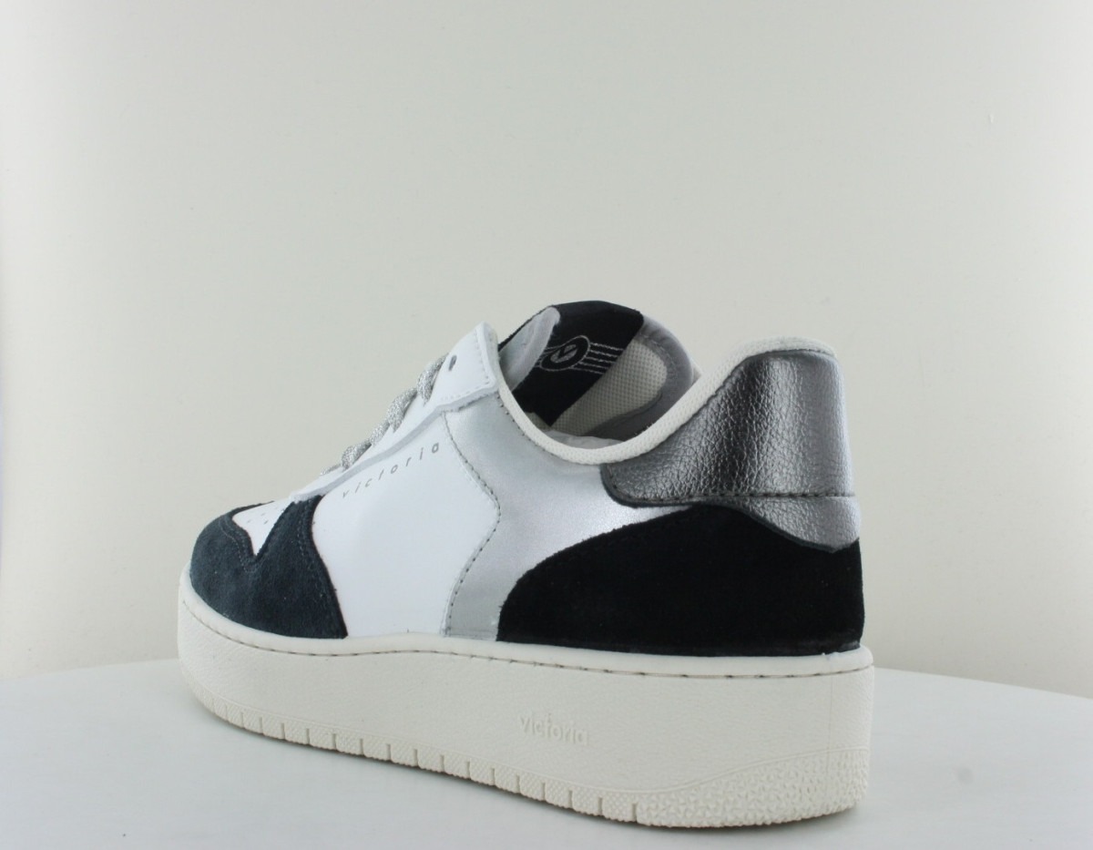 Victoria basket victoria v3 blanc argent noir