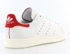 Adidas Stan smith Craked leather BLANC/ROUGE