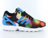 Adidas ZX Flux print femme NOIR/BLEU