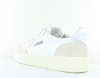Autry Medalist suede blanc argent