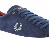 Fred Perry Howells suede BLEU/ROUGE