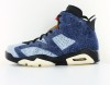 Jordan Jordan 6 retro washed denim bleu jean marron rouge