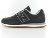 New Balance 373 Cuir Noir-Gomme