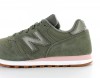 New Balance 373 Femme Suede Kaki-Rose