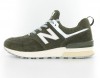 New Balance 574S vert kaki blanc