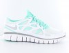 Nike Free run 2 femme BLANC/BLEU/CIEL