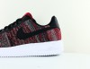 Nike Air force 1 flyknit 2.0 noir rouge blanc