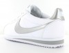 Nike cortez cuir femme blanc/argent