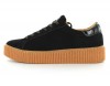 Noname Picadilly Sneakers Suede Noir/Gomme