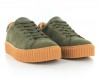 Noname Picadilly Sneakers Suede vert kaki