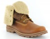 Timberland 6 inch shearling boot femme MARRON/BEIGE