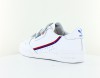 Adidas Continental 80 scratch blanc bleu rouge brillant