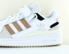 Adidas Forum low blanc beige noir