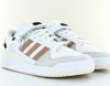 Adidas Forum low blanc beige noir