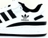 Adidas Forum low blanc noir