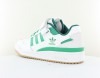 Adidas Forum low blanc vert gomme