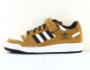 Adidas Forum low camel marron blanc