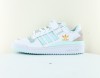 Adidas Forum low blanc or bleu ciel