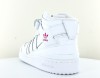 Adidas Forum mid blanc rose