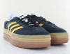 Adidas Gazelle bold noir jaune