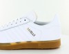 Adidas Gazelle cuir blanc gomme