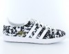 Adidas Gazelle print femme blanc-noir