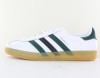 Adidas Gazelle indoor cuir blanc noir vert gomme