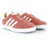 Adidas gazelle rose blanc or