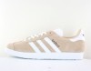 Adidas Gazelle rose pale blanc