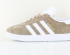 Adidas Gazelle taupe blanc