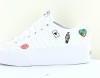 Adidas Nizza plateform j girl power blanc multicolor