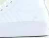 Adidas Nizza plateform mid cuir blanc hologram