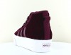 Adidas Nizza plateform mid velvet violet crimson blanc