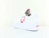 Adidas Nizza plateform summer blanc rouge coeur