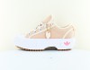 Adidas Nizza trek low selfish beige crème blanc rose fluo