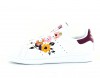 Adidas Stan smith femme blanc bordeaux floral multicolor