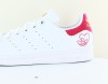 Adidas Stan smith femme blanc rose coeur