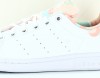 Adidas Stan smith J blanc rose beige turquoise