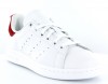 Adidas stan smith poils pony hair BLANC/ROUGE