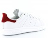 Adidas stan smith poils pony hair BLANC/ROUGE