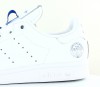 Adidas Stan smith world famous blanc bleu