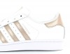 Adidas superstar femme Blanc/Rose/gold