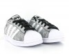 Adidas Superstar femme Argent-Blanc-Noir