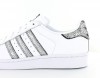 Adidas Superstar femme blanc argent craquelé