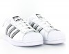 Adidas Superstar femme blanc argent craquelé