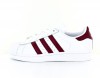 Adidas Superstar femme blanc bordeaux